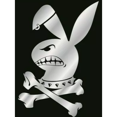 badboy Playboy Bunny crossbones Die Cut Vinyl Decal Sticker badboy Playboy Bunny crossbones Die Cut Vinyl Decal Sticker