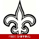 NFL Football New Orleans Saints vinyl decal stic.. NFL Football New Orleans Saints vinyl decal stic..