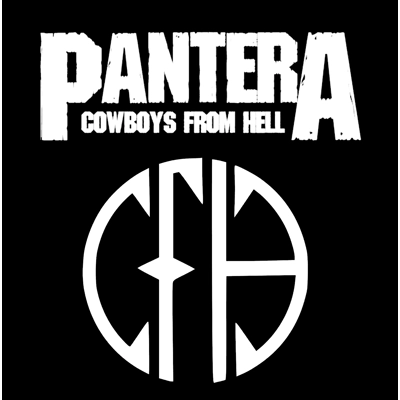 Pantera CFH Cowboys from Hell Die Cut Vinyl Decal sticker Pantera CFH Cowboys from Hell Die Cut Vinyl Decal sticker