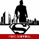 Superman City Sky Line Logo Die Cut Vinyl Decal .. Superman City Sky Line Logo Die Cut Vinyl Decal ..