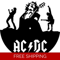 AC DC Rock Band Die Cut Vinyl Dec..