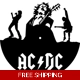 AC DC Rock Band Die Cut Vinyl Decal sticker AC DC Rock Band Die Cut Vinyl Decal sticker