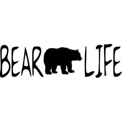 bear life Die Cut Vinyl Decal sticker bear life Die Cut Vinyl Decal sticker