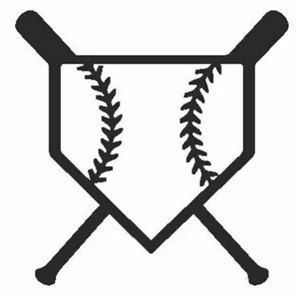 MLB Baseball home run plate Die Cut Vinyl Decal sticker