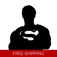 Superman Silhouette Die Cut Vinyl..