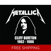 Metallica Cliff Burton Metal Band..