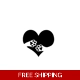 cat paws heart Die Cut Vinyl Decal sticker cat paws heart Die Cut Vinyl Decal sticker