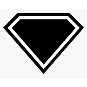 Blank Superman Logo Die Cut Vinyl Decal sticker