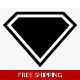 Blank Superman Logo Die Cut Vinyl Decal sticker Blank Superman Logo Die Cut Vinyl Decal sticker