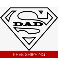 Superman S Logo Super Dad Die Cut..