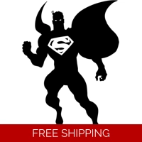 Flying Superman Silhouette Die Cu..