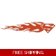 Superman S Logo Flames Die Cut Vinyl Decal sticker Superman S Logo Flames Die Cut Vinyl Decal sticker