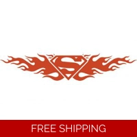 Superman S Logo Flames Die Cut Vi..