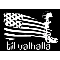 Til Valhalla Patriotic USA Flag M..