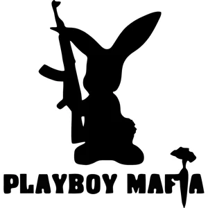 Playboy Mafia Bunny Die Cut Vinyl Decal Sticker
