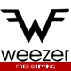 Weezer Alternative Rock Music Band Die Cut Vinyl..