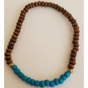 Mini wood bead