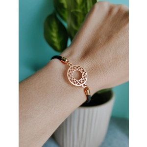 Pulseira de Mandalas douradas