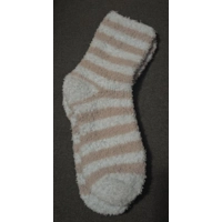 Gray and Blue Stripes Sherpa