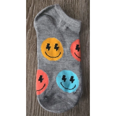 Girls Multi Color Smiley Faces