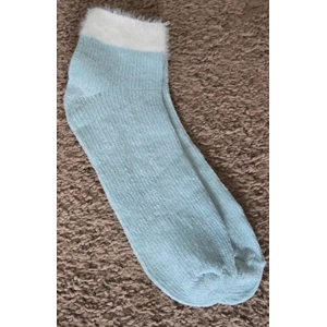 Light Green Sherpa White Top