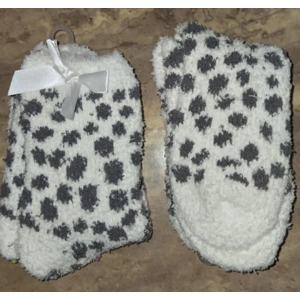 Dalmation Dotted Sherpa Socks