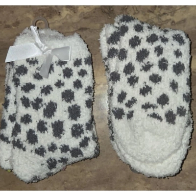 Dalmation Dotted Sherpa Socks