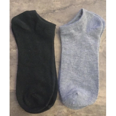 Black and Gray Low Cut 2 pairs