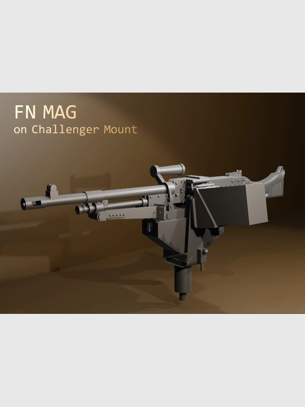 1/16 FN MAG on Challenger mount (ID 9.84)