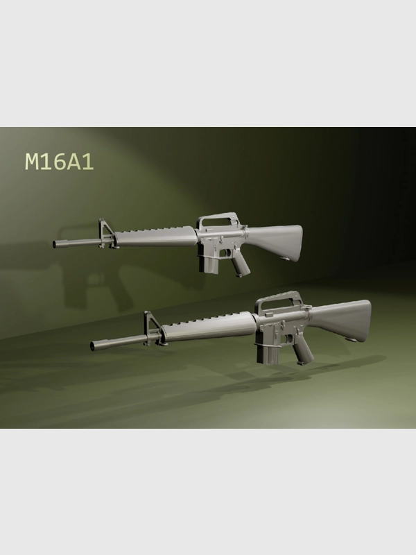 1/24 scale: M16A1 x 2 (ID 21.49)