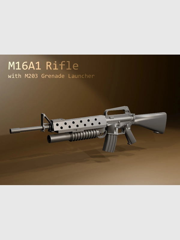 M16A1 with M203 Grenade Launcher (ID 9.89)