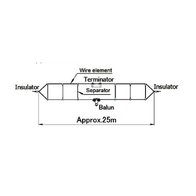COMET CWD-230 - T2FD ANTENNA (WITHOUT COAX) 1.8-30MHZ