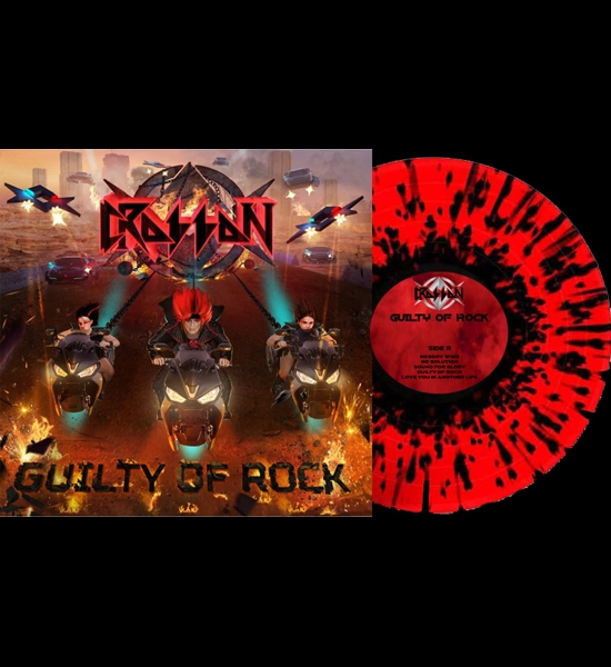 CROSSON : 'Guilty Of Rock'  Vinyl + signed Photo + FREE CD