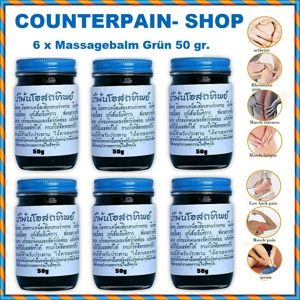 6 x Massagebalm Grün 6 x Massagebalm Grün