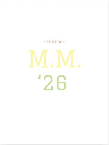 *PRE ORDER ONLY-READ DESCRIPTION*phregg migliorare mentale '26 college style poster