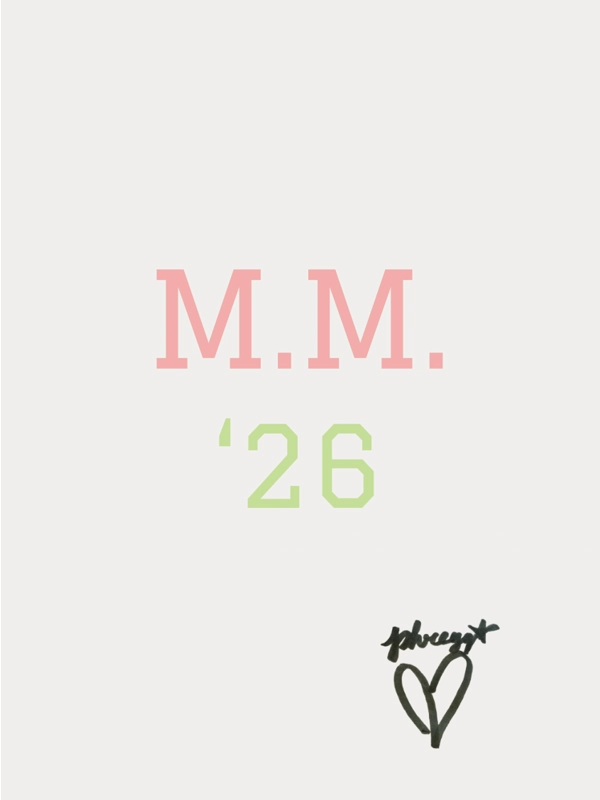 *PRE ORDER ONLY-READ DESCRIPTION*phregg migliorare mentale '26 college style poster