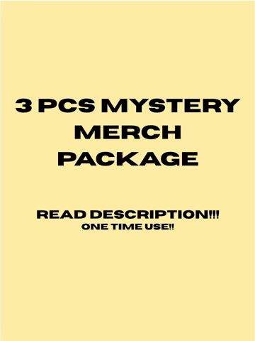 3 pcs. mystery merch package *READ DESCRIPTION*