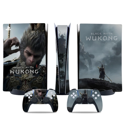 Black Myth Wukong decal skin for PS5 Digital Console and t.. Black Myth Wukong decal skin for PS5 Digital Console and t..