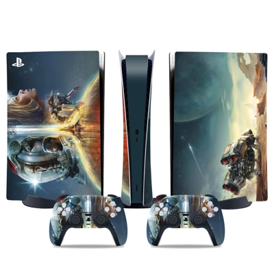 Star Field decal skin for PS5 Digital Console and two Cont.. Star Field decal skin for PS5 Digital Console and two Cont..