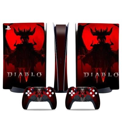 Diablo 4 decal skin for PS5 Digital Console and two Contro.. Diablo 4 decal skin for PS5 Digital Console and two Contro..