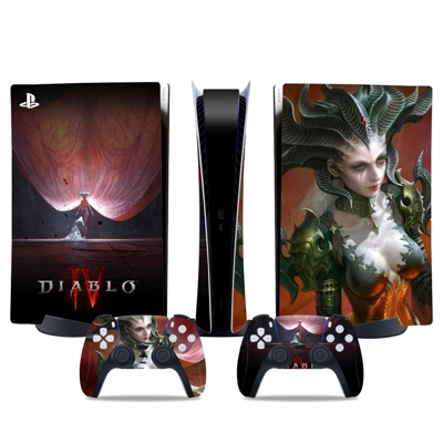 Diablo 4 decal skin for PS5 Digital Console and two Contro.. Diablo 4 decal skin for PS5 Digital Console and two Contro..