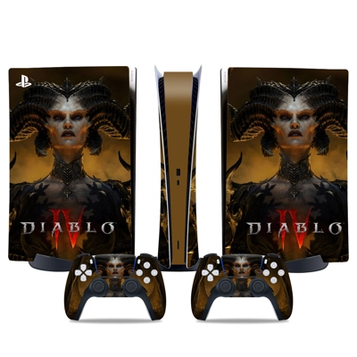 Diablo 4 decal skin for PS5 Digital Console and two Contro.. Diablo 4 decal skin for PS5 Digital Console and two Contro..