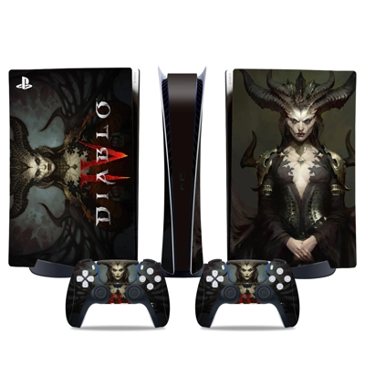 Diablo 4 decal skin for PS5 Digital Console and two Contro.. Diablo 4 decal skin for PS5 Digital Console and two Contro..
