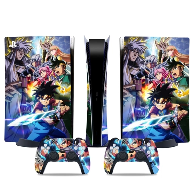 Dragon Quest decal skin for PS5 Digital Console and two Co.. Dragon Quest decal skin for PS5 Digital Console and two Co..