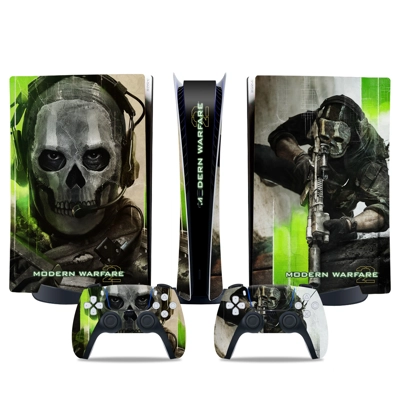 Modern Warefare 2 decal skin for PS5 Digital Console and two Controllers