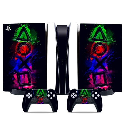 Classic decal skin for PS5 Digital Console and two Control.. Classic decal skin for PS5 Digital Console and two Control..