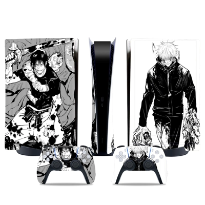 Jujutsu Kaisen decal skin for PS5 Digital Console and two .. Jujutsu Kaisen decal skin for PS5 Digital Console and two ..