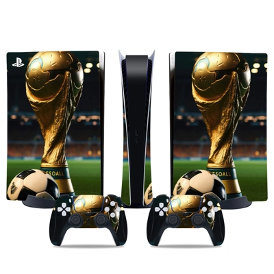 Golden Ball Cup decal skin for PS5 Digital Console and two.. Golden Ball Cup decal skin for PS5 Digital Console and two..