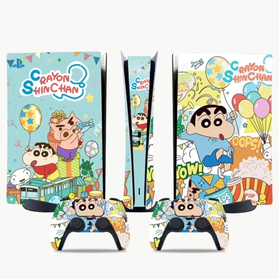 Crayon Shin Chan decal skin for PS5 Digital Console and two Controllers