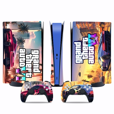 Grand Theft Auto 6 decal skin for PS5 Digital Console and .. Grand Theft Auto 6 decal skin for PS5 Digital Console and ..